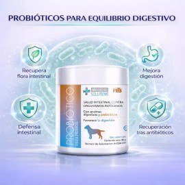 Probiotico Para Perros En Polvo 90g Fancy Pets – Flora Intestinal + Apoyo digestivo natural + Enzimas Digestivas