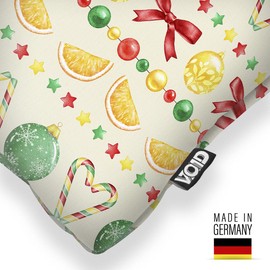 VOID Silvester Weihnachten Sterne Kissenbezug Kissenhülle Sofa Couch Wohnzimmer Dekoration Weihnachten Deko Winter Outdoor Garten Kissen bezug deko, Kissen Größe:50 x 50 cm