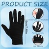 BFSYRR Black Cotton Gloves,Cotton Gloves,12 Pcs Mitten Comfortable Breathable Men