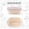 DOYOLLA Mini Oval Proofing Set (6.5inch, set of 5), Sourdough