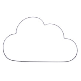 Rayher 24125000 Wire Cloud, 30 x 17.5 cm, Metal Wire Cloud, Wire Cloud, Shape for Wrapping, Crafts, Decorating