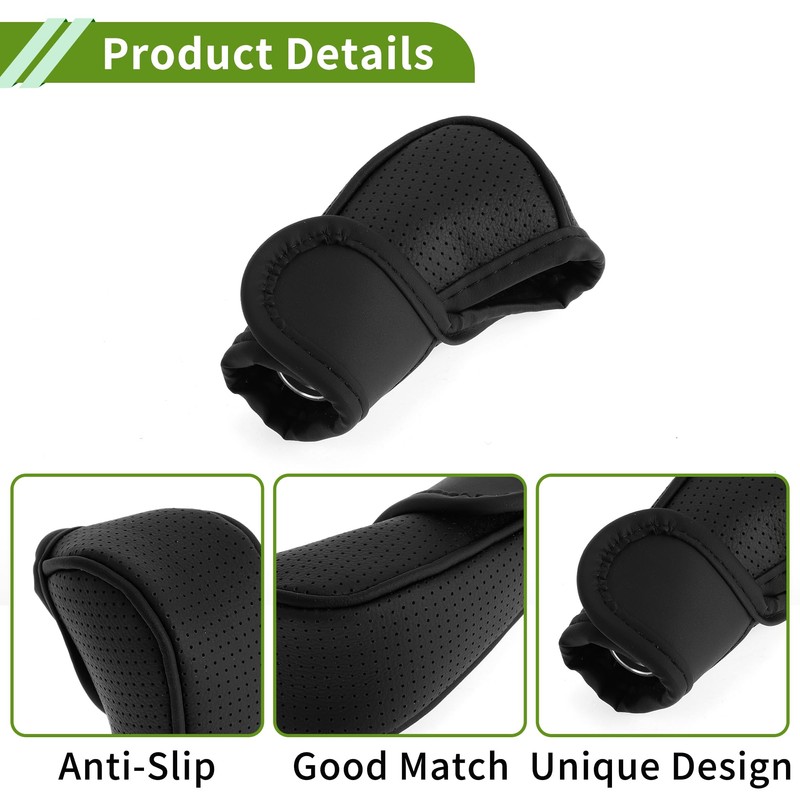 Universal 11.5x5cm/4.53"x1.97" Gear Shift Knob Cover Anti-Slip Stick Shifting Handle