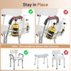 DELLAN Hanging Shower Caddy, Shower Rack with Hooks for Shower