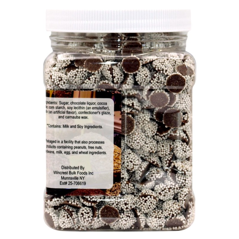 Chocolate Nonpareils - 1.25 Lb (20 Oz) Tub (Mini Dark