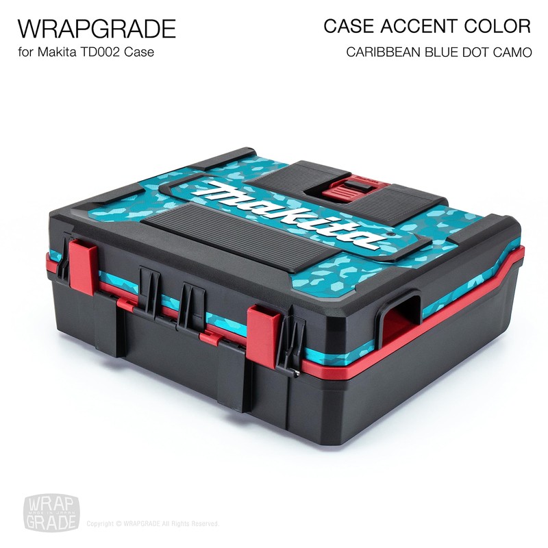 Wrapgrade Case Accent Color Sticker for Makita TD002/TD003 (Caribbean Blue