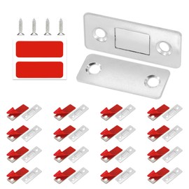 Redunest Cabinet Magnetic Catch, 20 Pack Ultra Thin Magnetic Cabinet Door Catch, Adhesive Cabinet Magnets for Kitchen Drawer Cabinet Door Closet, Concealed Strong Magnetic Cabinet Latch