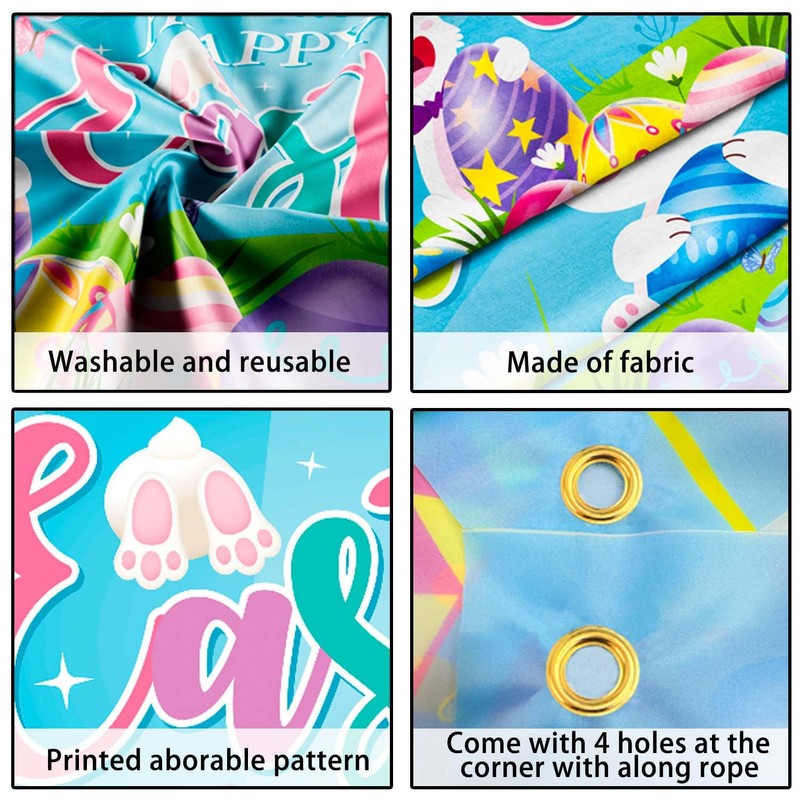 71'' x 43'' Happy Easter Banner, 71'' x 43'' Easter