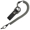 Spiral cable, elastic key chain made of paracord, lanyard, lanyard