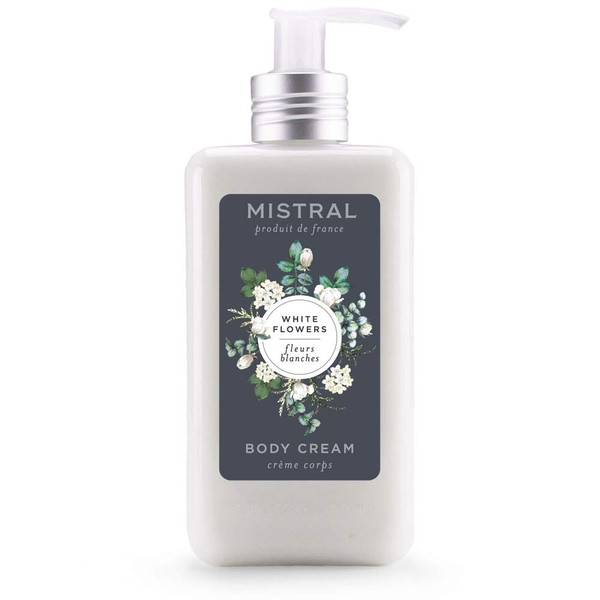 Mistral Body Cream Organic Shea White Flower 10 Oz