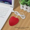 Wired Mouse, Heart Shaped Wired Mouse, Cute Cartoon Mouse, Portable