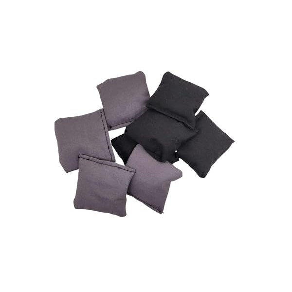 2 inch mini bean bag toss black and grey cornhole