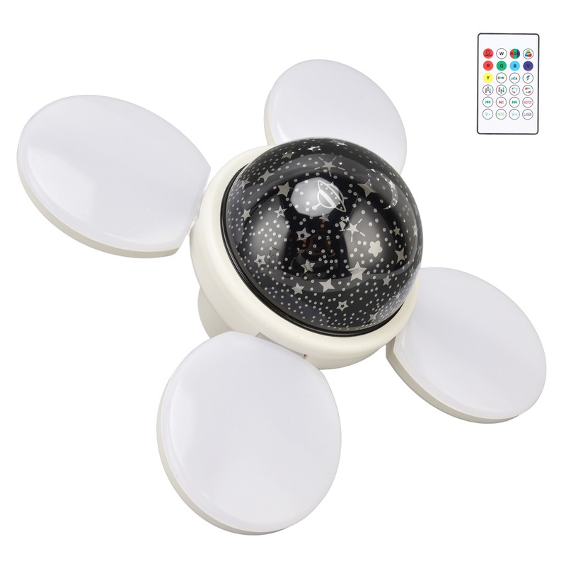 Bulb Speaker Adjustable Flexible RGB 48W E27 Lamp Head Eye