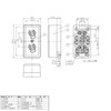 東芝raitekku Square Earth With Double Outlet dc1282e (W)