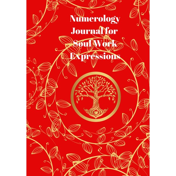 Numerology Journal for Soul Work Self-Expressions - Red