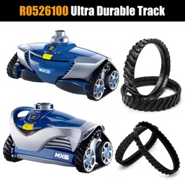 Tellfeel 4-Pack R0526100 Pool Cleaner Tire Track Replacement for Zodiac MX6 MX8 Ground Swimming Suction Cleaners Heavy Duty Rubber Exact Wheel Belts