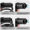 Opaza Bike Lock with 5-Digit Code, 1.2 m/4 ft Bicycle