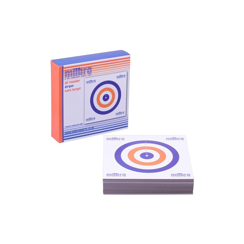 SMK RWB THICK CARD 14cm Airgun Air Rifle Pistol Targets