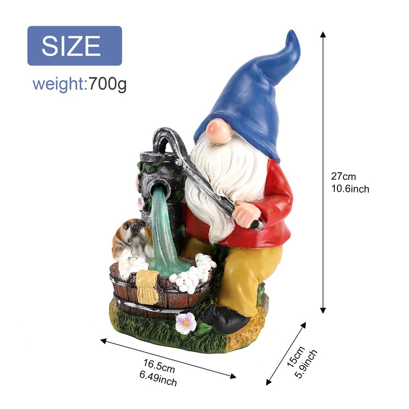 EarthScape Garden Ornament, Gardening Goods, Gardening, Figurine, Object, Solar Light,