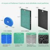 HSIAMEN Filter Compatible with Sharp KC-850U & KC-C100U Air Purifier,