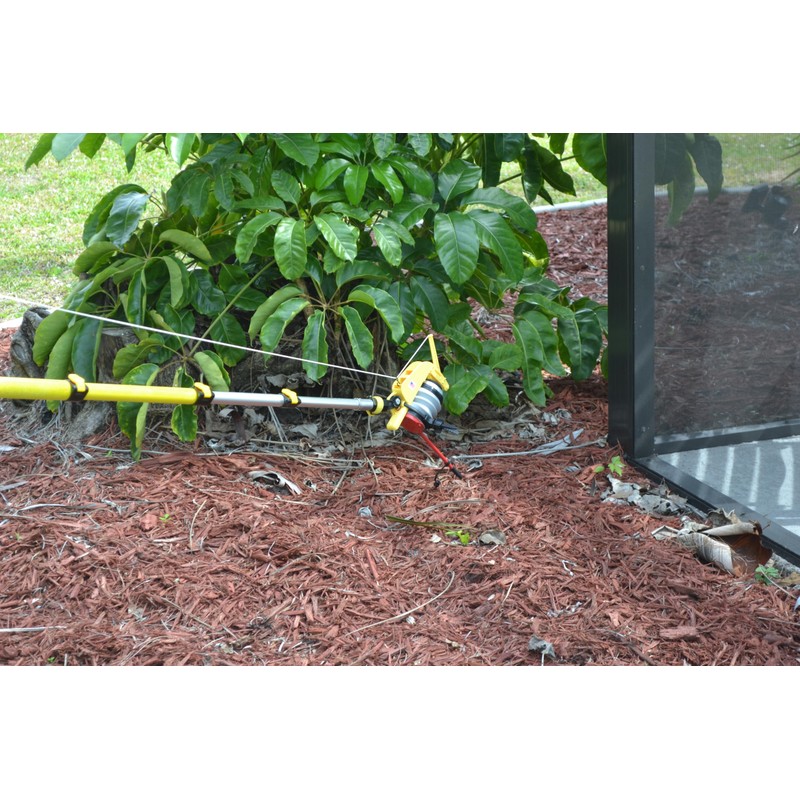 TAB Pole Telescopic Extension Pole, 3.5-12 Ft, Metal Tip, Easy