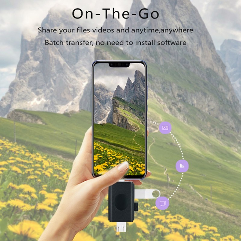 6 In 1 TypeC Memory Card Reader OTG for Mobile