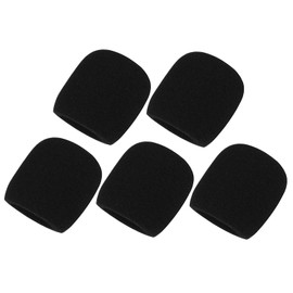 Set of 5 deetech WS-5b Microphone Wind Protection Microphone Wind Protection Pop Protection Black