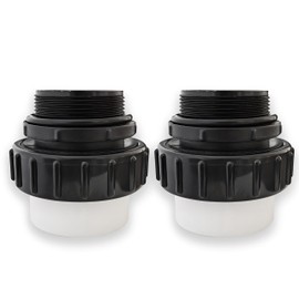 (2 PACK) 2" MIP x 2" PVC Hi Temp Unions for Pentair Whisperflo and Intelliflo Pumps Swimming Pool and Spa Replacement 21063-200-000, Hand Tighten Leakproof, High Temperature Resistant
