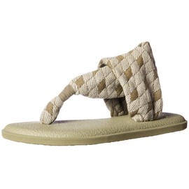 Sanuk Women's Yoga Sling 2 Print Vintage Sandal, Burnt Olive Arg, 6