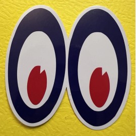 Unbranded Mods Moon Helmet EyesSticker. Aprox Size: 2.5”X 2.75”Glossy*Fi