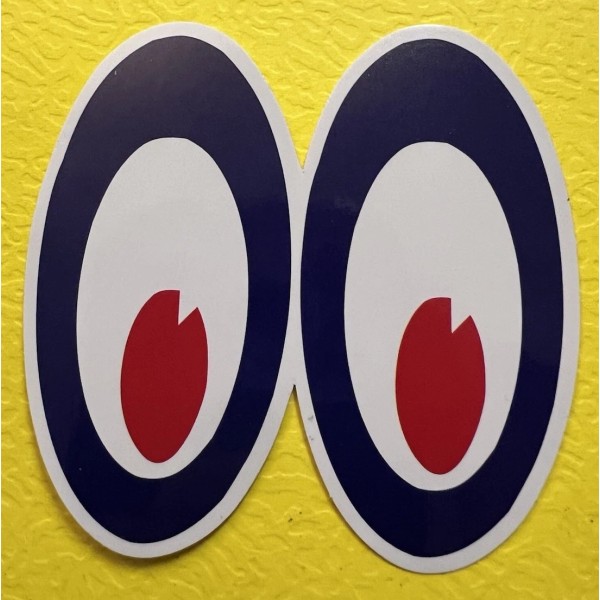 Unbranded Mods Moon Helmet EyesSticker. Aprox Size: 2.5”X 2.75”Glossy*Fi