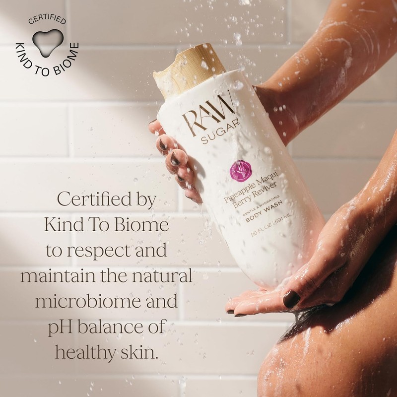 RAW SUGAR, Body Wash Green Tea Aloe Soother, Gel de