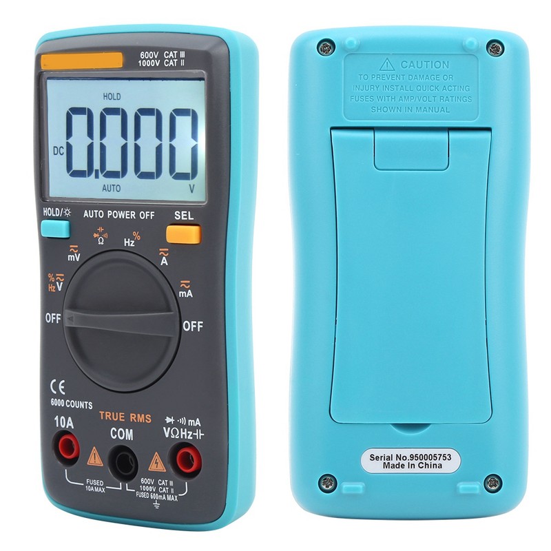 ZT101 Digital Multimeter AC DC Voltmeter Ammeter Ohmmeter Volt Tester