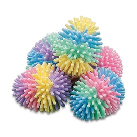 Egg Shaped Porcupine Balls for Easter, Bulk set of 36 Mulicolored Pastel balls - Easter Baket Toys and Party Favors