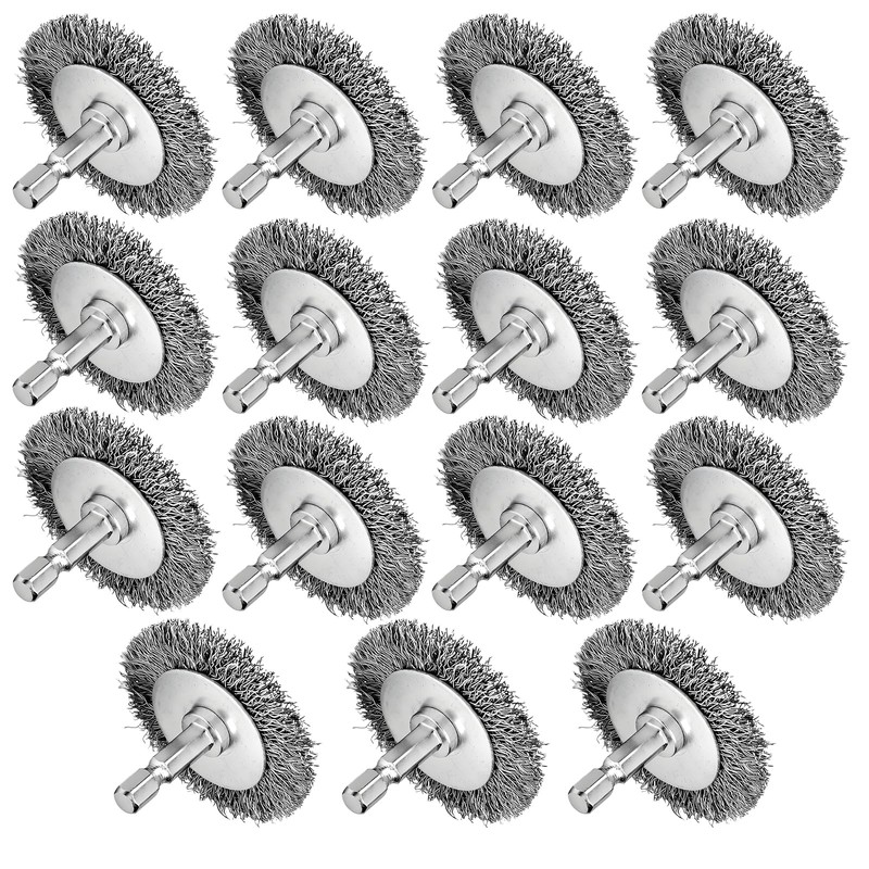 EASYIKI 2 Inch Wire Brushes for Drill, Stainless Steel Wire