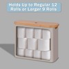 efluky Toilet Paper Basket with Lid, Toilet Paper Organizer for