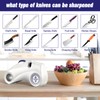 Homly Knife Sharpeners with Multifunctional 5-Stage Sharpening Angles 15°, Polishing