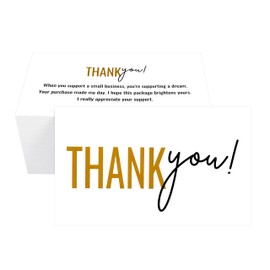RXBC2011 Gratitude Glow Thank You Cards Gold White and Gold appreciation Pck of 100
