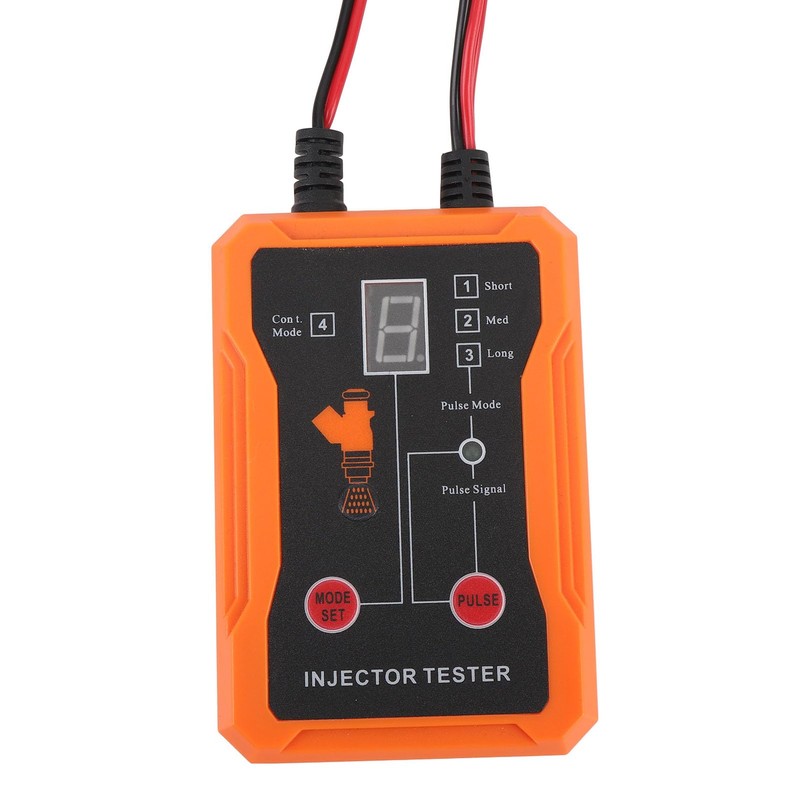 Pyhodi 12V 4 Pulse Modes Fuel Injector Tester, LED Display