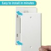 1pcs Double Socket Blanking Plate – 2 Gang Blanking Plate