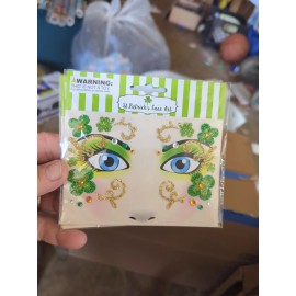 Unbranded St. Patrick’s Face Art by Regent Products Corp. - Lucky Rainbow And Shamrocks