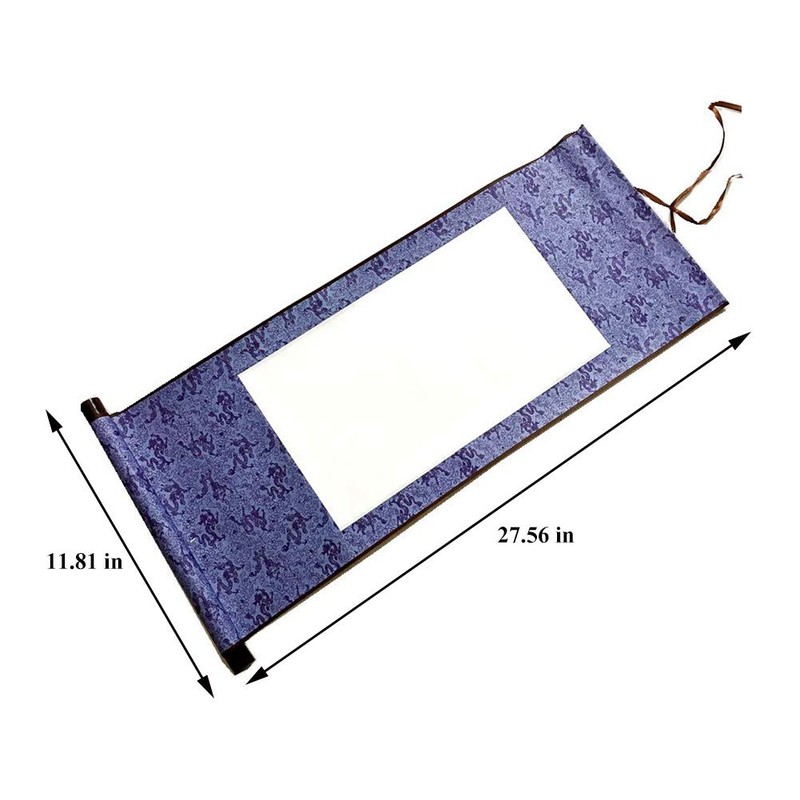 Echaprey 6pcs Blank Mounting Hanging Wall Scrolls Set for Kanji,