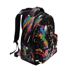 ALAZA Ice Hockey Player on Black Backpack Daypack School Bag Travel Shoulder Bag for Students Boys Girls