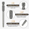 QUARKZMAN 5 Pieces T25 Torx Bit Screwdriver Bit Set 1/4