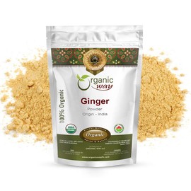 Organic Way Ginger Root Powder (Zingiber officinale Roscoe) - Kosher & USDA Certified | Non-GMO & Gluten Free | Tested for Heavy Metal and Purity | Resealable Bag | 100% Raw from India (2LBS / 32Oz.)
