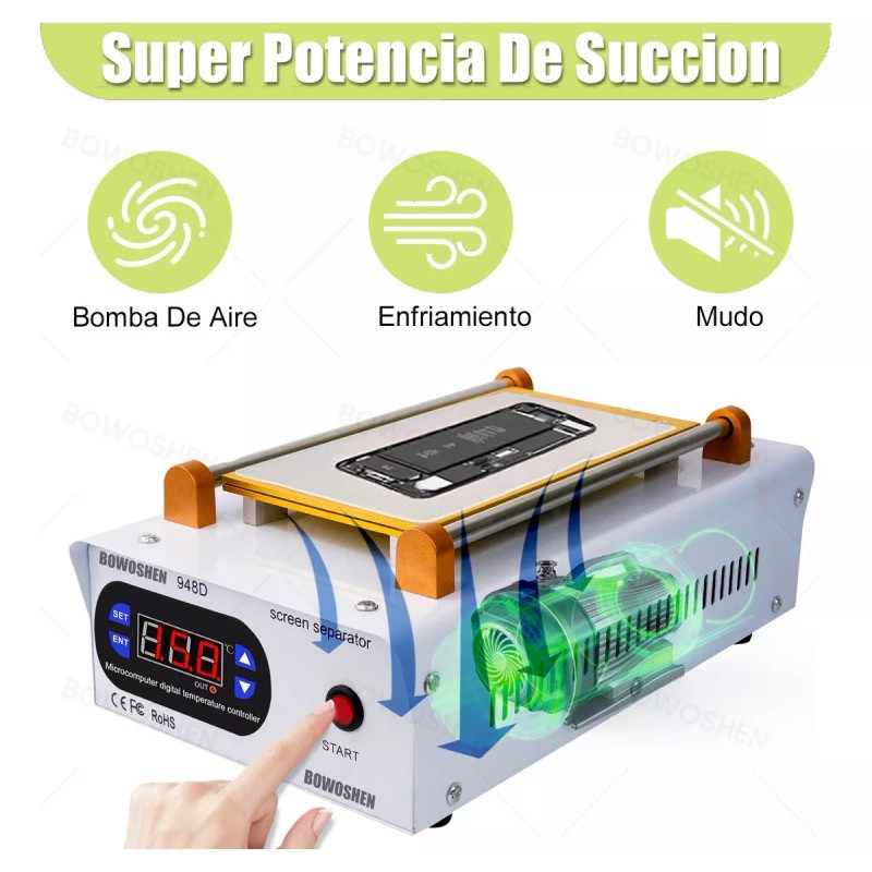 DayPlus 9 In Pantalla Lcd Separador De Con Succión Tapete