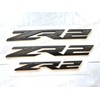 3Pcs Fender Rear ZR2 Emblem 3D Badge Nameplate Letter Decal