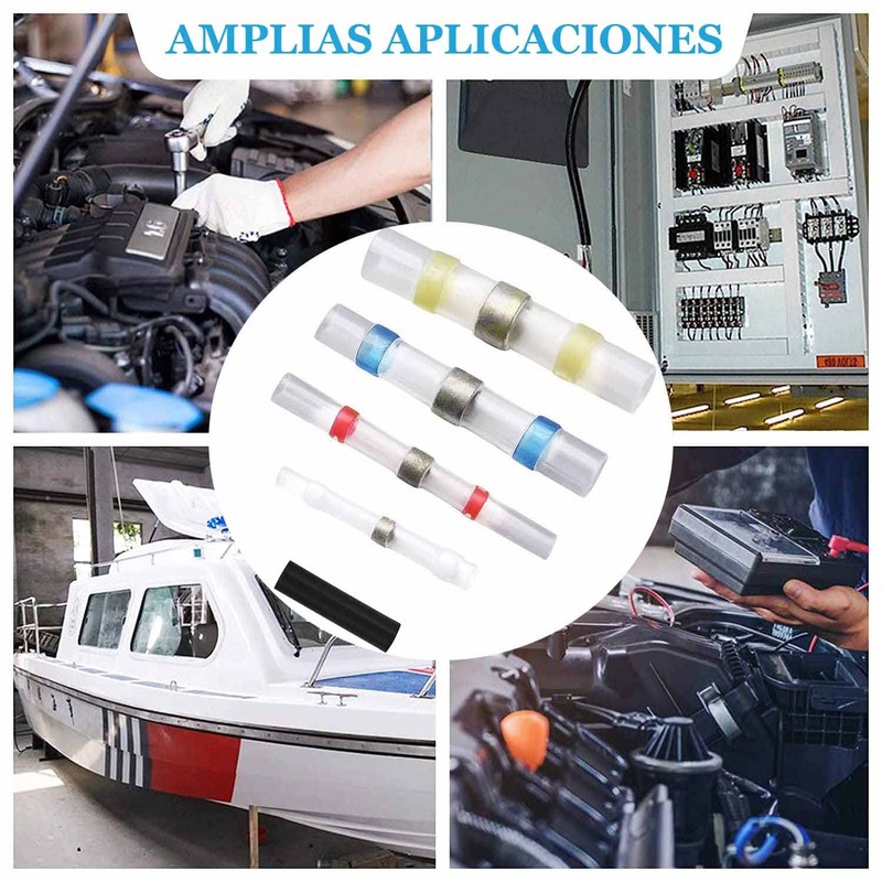 300 piezas conectores termorretráctiles, conectores de alambre con sello de