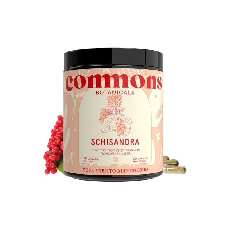 Hongos Adaptógenos Hongo Baya Schisandra 120 Cápsulas Suplemento Natural Más