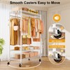 ULIFHOME P7 Rolling Clothes Rack, Clothing Racks for Hanging Clothes,