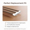 End Cap Replacement Compatible with Rubbermaid FreeSlide Protector, Durable Plastic